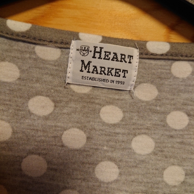 Heart Market(ハートマーケット)のハートマーケット半袖 チュニック ドット ボーダー ネイビー系 フリーサイズ レディースのトップス(チュニック)の商品写真