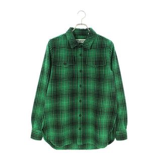 オフホワイト 17AW フランネルシャツ パーカー クラッシュ加工 チェック