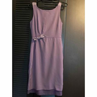 ウィークエンドマックスマーラ(Weekend Max Mara)のMaxMaraマックスマーラ　ラベンダー色ノースリーブ膝丈ミニワンピース(ミニワンピース)