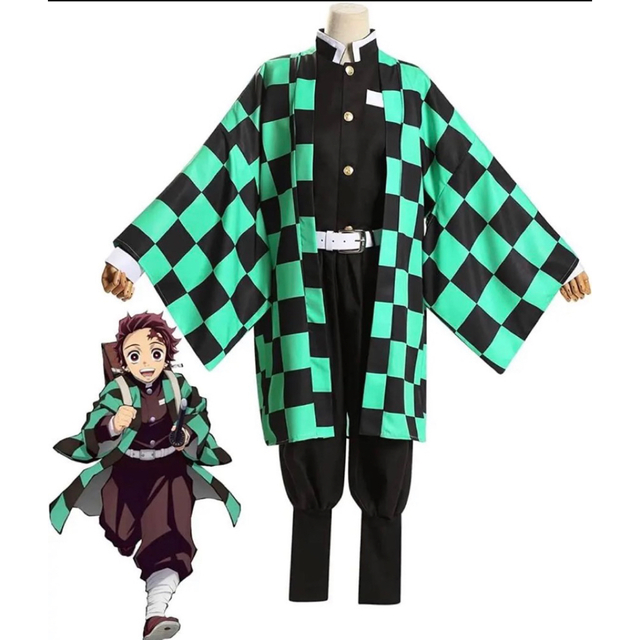 鬼滅の刃 子供服 キッズ 子供用 竈門炭治郎 コスプレ110サイズの通販 by hey520|ラクマ 子供用の服一式