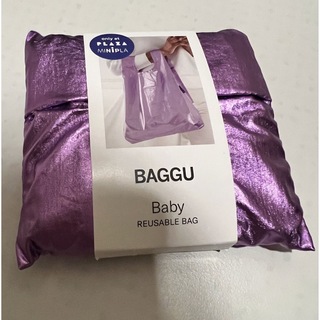バグゥ(BAGGU)のBABY BAGGU メタリックパープル　プラザ限定カラー(エコバッグ)