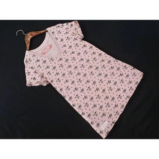 キャスキッドソン(Cath Kidston)のCath Kidston キャスキッドソン Vネック 花柄 Tシャツ sizeM/ピンク ■◆ レディース(Tシャツ(半袖/袖なし))