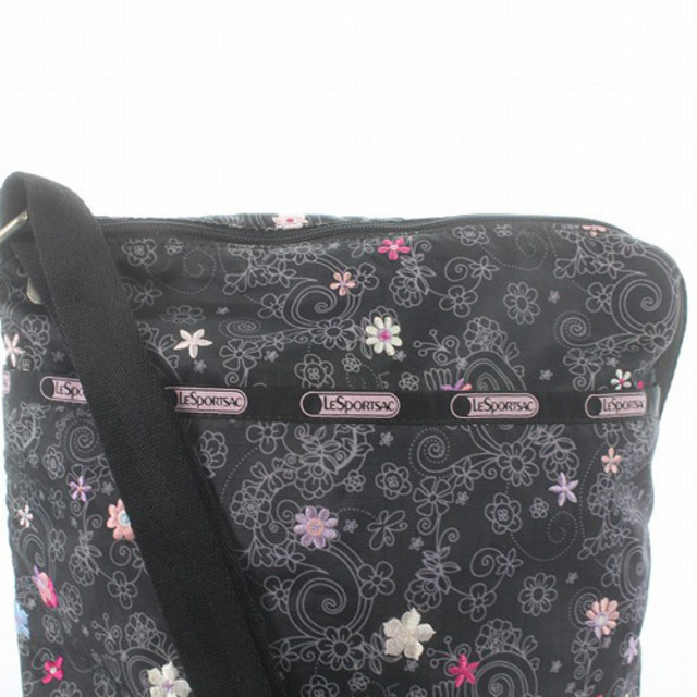 LeSportsac(レスポートサック)のレスポートサック ショルダーバッグ 総柄 花柄 グレー ピンク レディースのバッグ(ショルダーバッグ)の商品写真