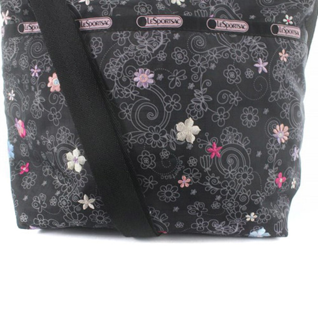 LeSportsac(レスポートサック)のレスポートサック ショルダーバッグ 総柄 花柄 グレー ピンク レディースのバッグ(ショルダーバッグ)の商品写真