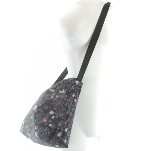 LeSportsac(レスポートサック)のレスポートサック ショルダーバッグ 総柄 花柄 グレー ピンク レディースのバッグ(ショルダーバッグ)の商品写真