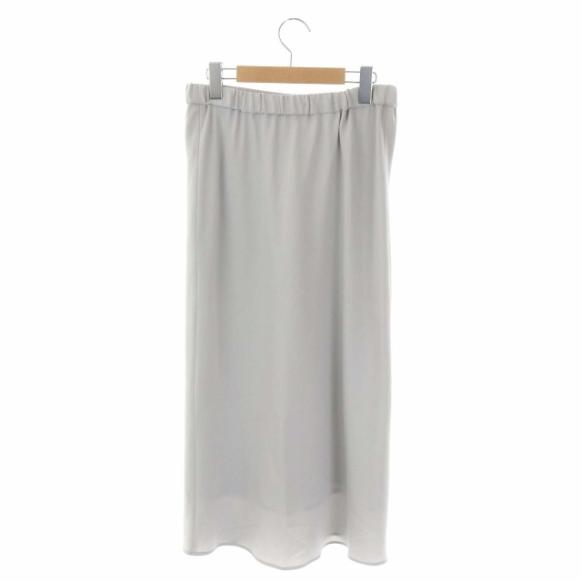 マルティニーク 22AW バイヤススカート Iライン ロング ライトグレーの