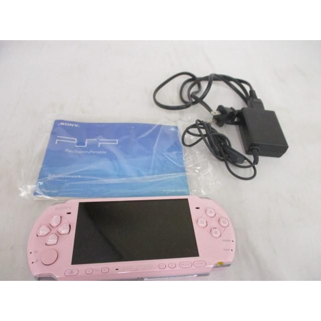  良品 ゲーム PSP-3000 ブロッサムピンク 本体 バッテリーパック無し 充電器・メモリーカード(4GB)付き 動作品 エンタメ/ホビーのゲームソフト/ゲーム機本体(携帯用ゲーム機本体)の商品写真