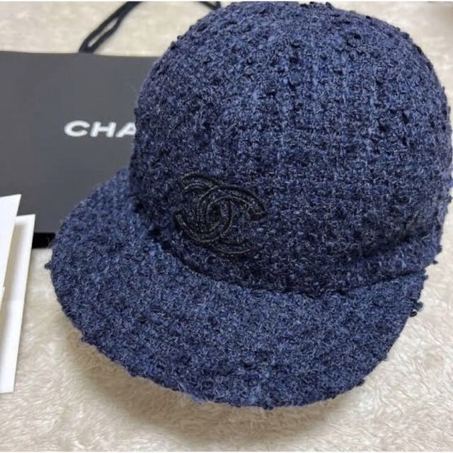 ❤️22AW❤️CHANEL❤️ツイードキャップ◆CCマーク◆国内正規品 | フリマアプリ ラクマ