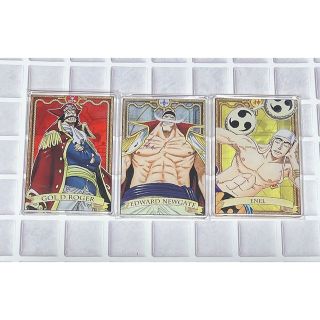 ワンピース(ONE PIECE)のワンピース ワンピ ステータスカード ステカ ロジャー 白ひげ エネル(キャラクターグッズ)