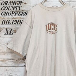 海外古着90s　オレンジ・カウンティ・チョッパーズ　TシャツXL　BIKERS(Tシャツ/カットソー(半袖/袖なし))