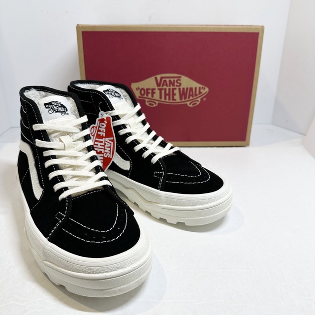 VANS/バンズ☆Sk8-Hi/スケハイ☆ブラック/黒☆厚底☆新品☆23.5cm