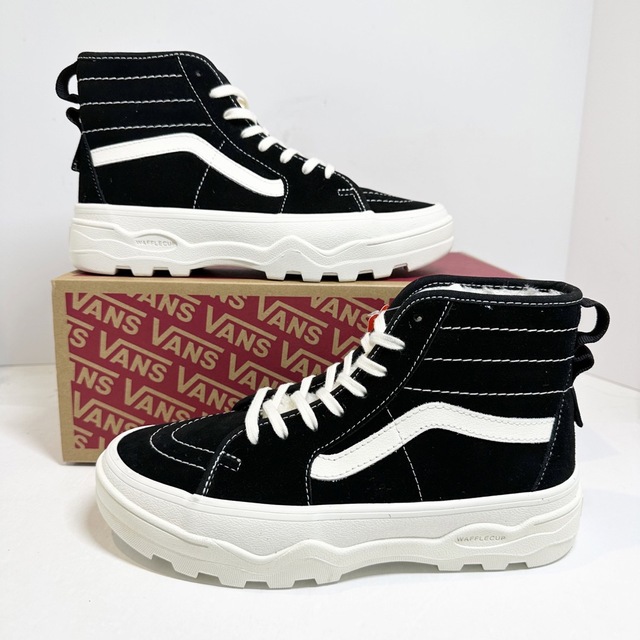 VANS/バンズ☆Sk8-Hi/スケハイ☆ブラック/黒☆厚底☆新品☆23.5cm