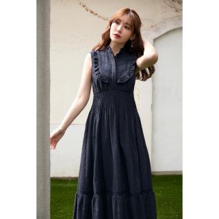 herliptoPaisley Cotton Lace LongDress