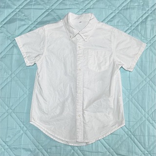 ニシマツヤ(西松屋)の半袖ボタンダウンシャツ　130㎝(ブラウス)