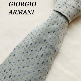 ジョルジオアルマーニ(Giorgio Armani)の大特価！ジョルジオアルマーニ ネクタイ グレー　イタリア製シルク100%(ネクタイ)