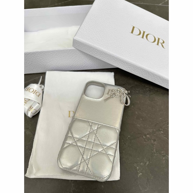 DIOR iPhoneケース13/14 日本限定色　シルバー