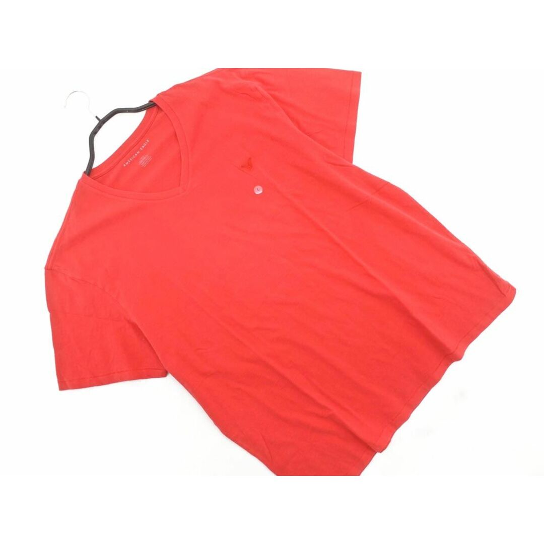 American Eagle(アメリカンイーグル)の新品 アメリカンイーグル Vネック Tシャツ sizeL/赤 ■◆ メンズ メンズのトップス(Tシャツ/カットソー(半袖/袖なし))の商品写真