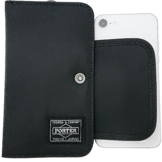 PORTER(ポーター)の訳アリ PORTER iPhone 12 ポーター スマホケース ブラック 新品 スマホ/家電/カメラのスマホアクセサリー(iPhoneケース)の商品写真