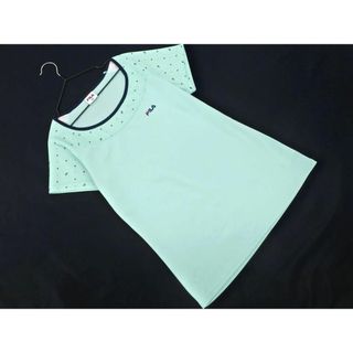 フィラ(FILA)のFILA フィラ スポーツ トレーニングウェア Tシャツ sizeM/黄緑 ■◆ レディース(Tシャツ(半袖/袖なし))