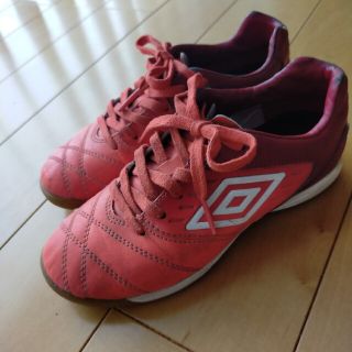 アンブロ(UMBRO)のumbro サッカーシューズ　フットサルシューズ　 19cm オレンジ×レッド(その他)