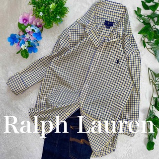 ポロラルフローレン(POLO RALPH LAUREN)のRalph Lauren  長袖シャツ　S位　チェック柄　ビタミンカラーイエロー(シャツ/ブラウス(長袖/七分))