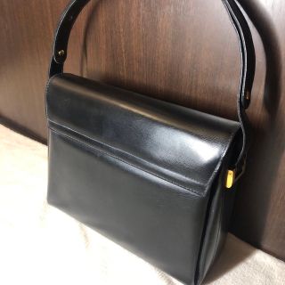 delfina ヴィンテージ ハンドバッグ レザー 黒