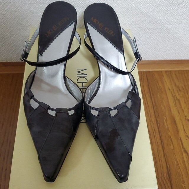 MICHEL KLEIN(ミッシェルクラン)のMICHEL KLEIN☆ミュール　アンクルパンプス　ハイヒールサンダル22.5 レディースの靴/シューズ(ミュール)の商品写真