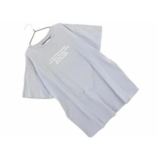 アングリッド(Ungrid)のアングリッド プリント Tシャツ sizeF/グレー ■◆ レディース(Tシャツ(半袖/袖なし))