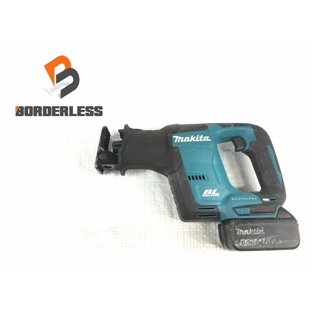 自動車/バイク☆品☆ makita マキタ 18V 充電式レシプロソー JR188D 純正バッテリー1個(BL1860B 18V 6.0Ah)付き 71957