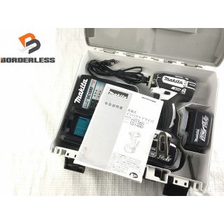 マキタ(Makita)の☆極美品☆makita マキタ 14.4V 充電式インパクトドライバ TD138DRFXW ホワイト バッテリー2個(14.4V 3.0Ah) 充電器 ケース付き 71852(工具)