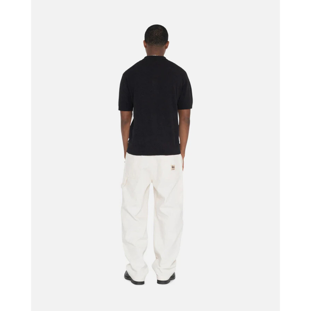 一部予約販売】 STUSSY TEXTURED SS POLO SWEATER ステューシー M