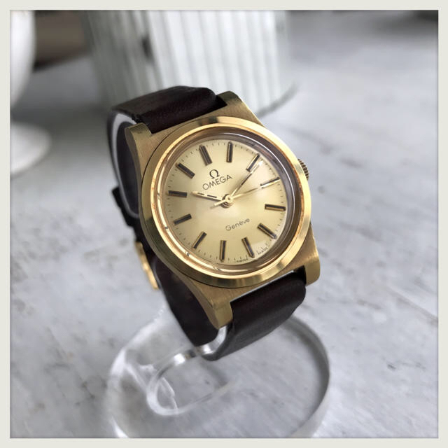 全純正品 OMEGA Geneve 3針 手巻き時計