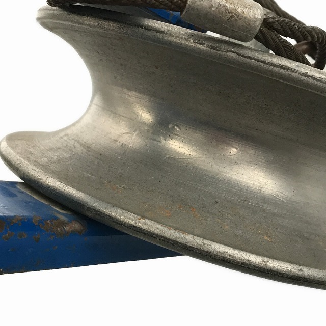 ☆中古品☆京デン 釣車 KA型 直径約25cm ケーブルローラー 金車 ☆中古品☆京デン 釣車 KA型 直径約25cm ケーブルローラー 金車