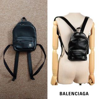 BALENCIAGA リュック Bロゴ レザー バックパック