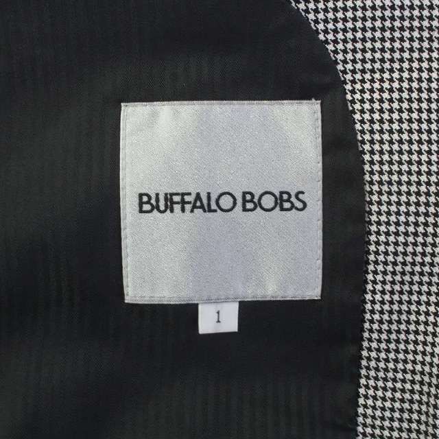 BUFFALO BOBS(バッファローボブス)のBuffalo Bobs GEMINI テーラードジャケット 1 S 黒 白 メンズのジャケット/アウター(テーラードジャケット)の商品写真