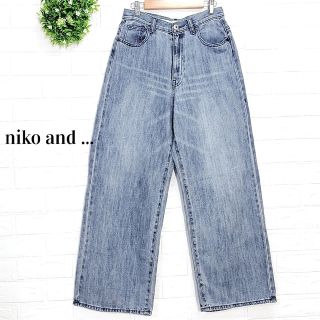 ニコアンド(niko and...)のニコアンド デニムパンツ レディース ワイド Lサイズ(デニム/ジーンズ)