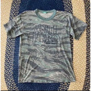 アンチヒーロー(ANTIHERO)の90s USA製 ANTI HERO カモフラージュTシャツ リンガー(Tシャツ/カットソー(半袖/袖なし))