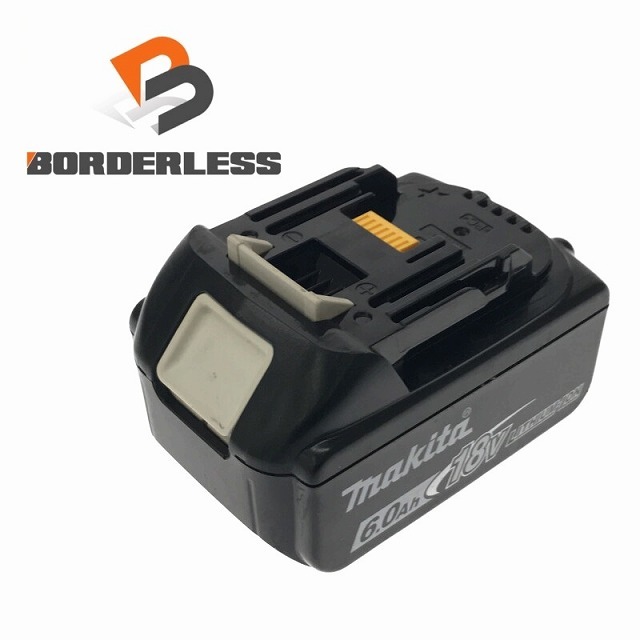 ☆品☆makita マキタ 18V 6.0Ah 残量表示付 純正 リチウムイオンバッテリー BL1860B リチウムイオン電池 70985バイク