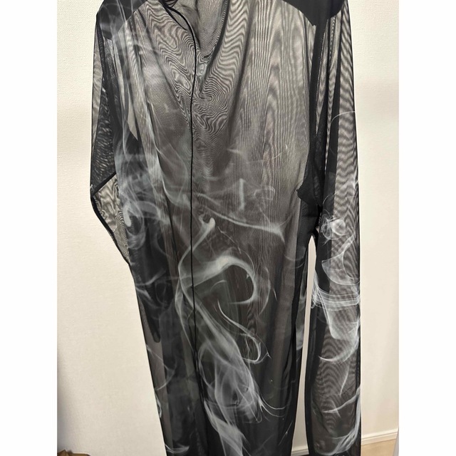 AMERI  CURL OF SMOKE SHEER DRESS レディースのワンピース(ロングワンピース/マキシワンピース)の商品写真