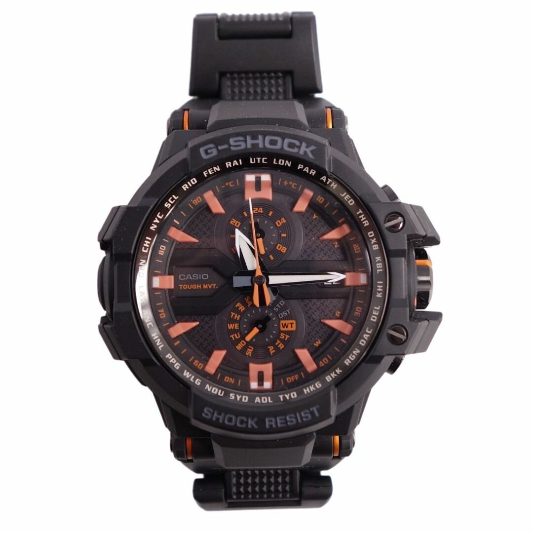 極美品 カシオ CASIO G-SHOCK Gショック GW-A1000FC-1A4 SKY COCKPIT スカイコックピット ブラック/オレンジ