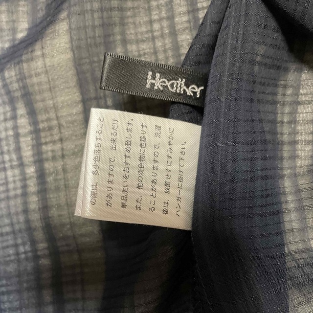 heather(ヘザー)のheather ブラウス　ネイビー レディースのトップス(シャツ/ブラウス(長袖/七分))の商品写真