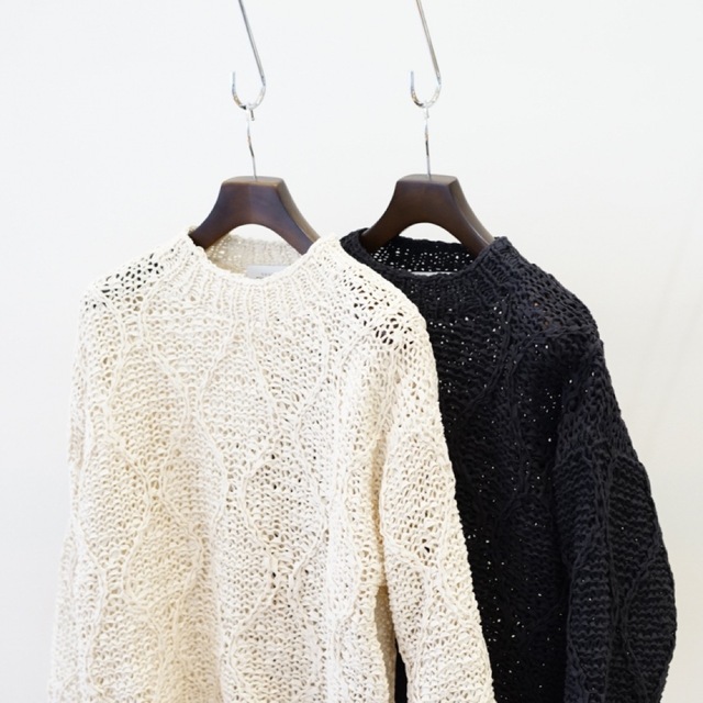 今期23ss Unused Hand Knit Sweater 3黒アンユーズド