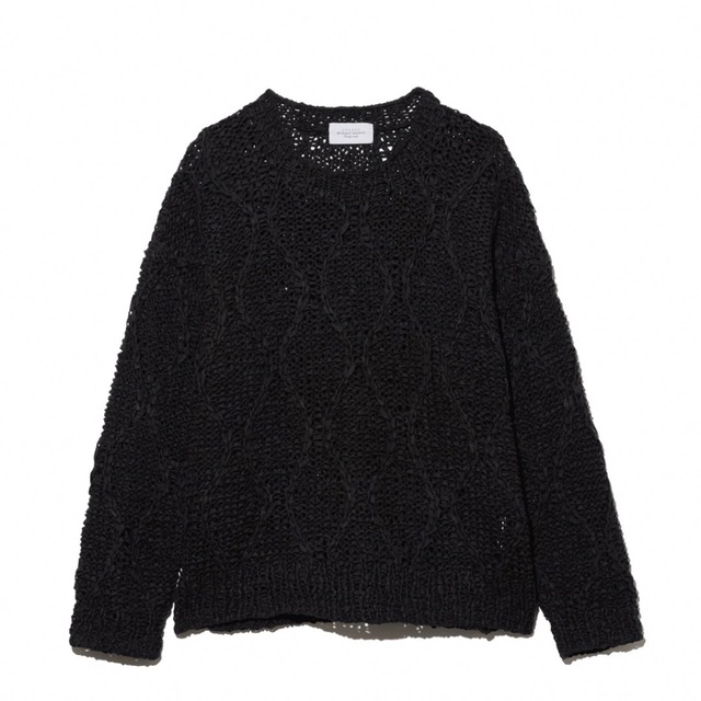 今期23ss Unused Hand Knit Sweater 3黒アンユーズド | www