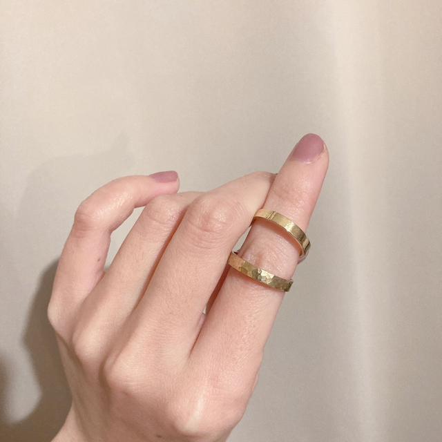 真鍮リング◎even ring30 ハンドメイドのアクセサリー(リング)の商品写真