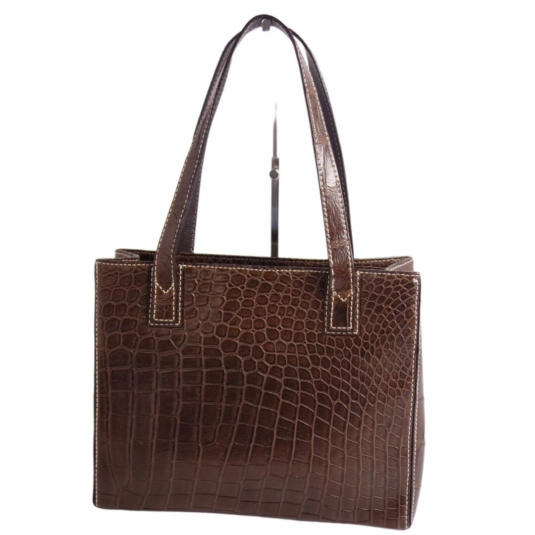 美品 クロコダイル CROCODILE バッグ takechi トートバッグ マット