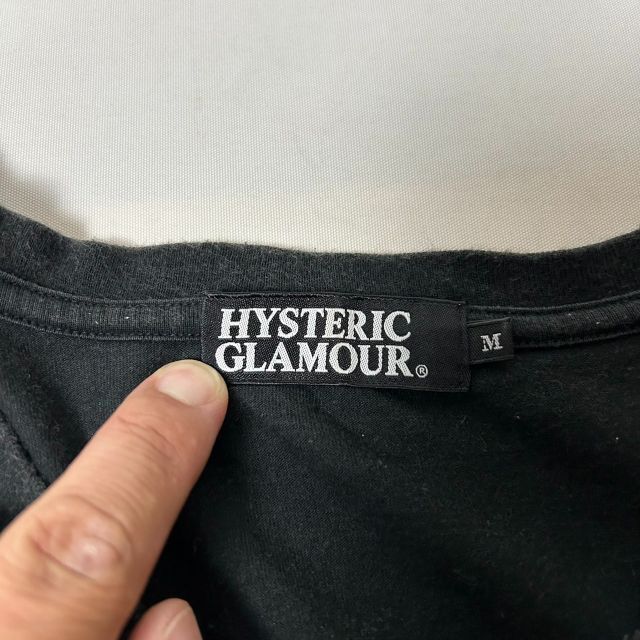 HYSTERIC GLAMOUR(ヒステリックグラマー)のヒステリックグラマー ヒスガール 染み込みプリント Tシャツ 日本製 黒 M メンズのトップス(Tシャツ/カットソー(半袖/袖なし))の商品写真