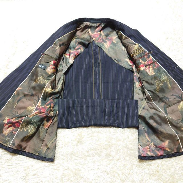 Paul Smith(ポールスミス)の《極美品》ロロピアーナ　Paul Smith　テーラードジャケット　ネイビー メンズのジャケット/アウター(テーラードジャケット)の商品写真