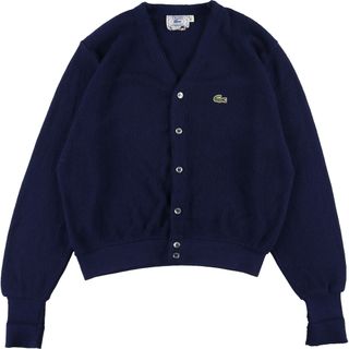 ラコステ(LACOSTE)の古着 80年代 ラコステ LACOSTE IZOD アクリルニットカーディガン メンズM ヴィンテージ /eaa338122(カーディガン)