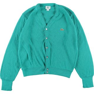 ラコステ(LACOSTE)の古着 80年代 ラコステ LACOSTE IZOD アクリルニットカーディガン USA製 メンズL ヴィンテージ /eaa338126(カーディガン)