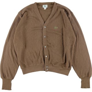 ラコステ(LACOSTE)の古着 80年代 ラコステ LACOSTE IZOD アクリルニットカーディガン USA製 メンズXL ヴィンテージ /eaa338131(カーディガン)